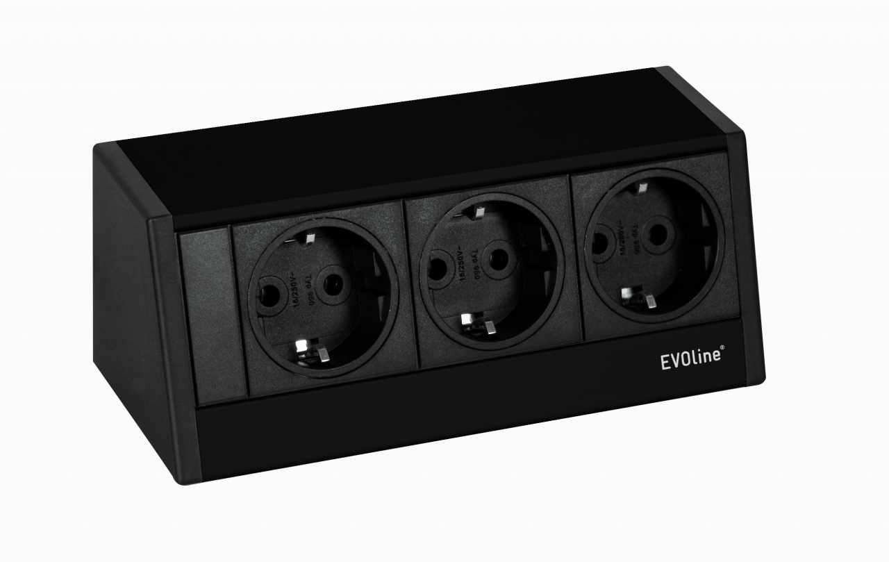 HKT EVOline R Dock dugalj, 3x230V, fekete