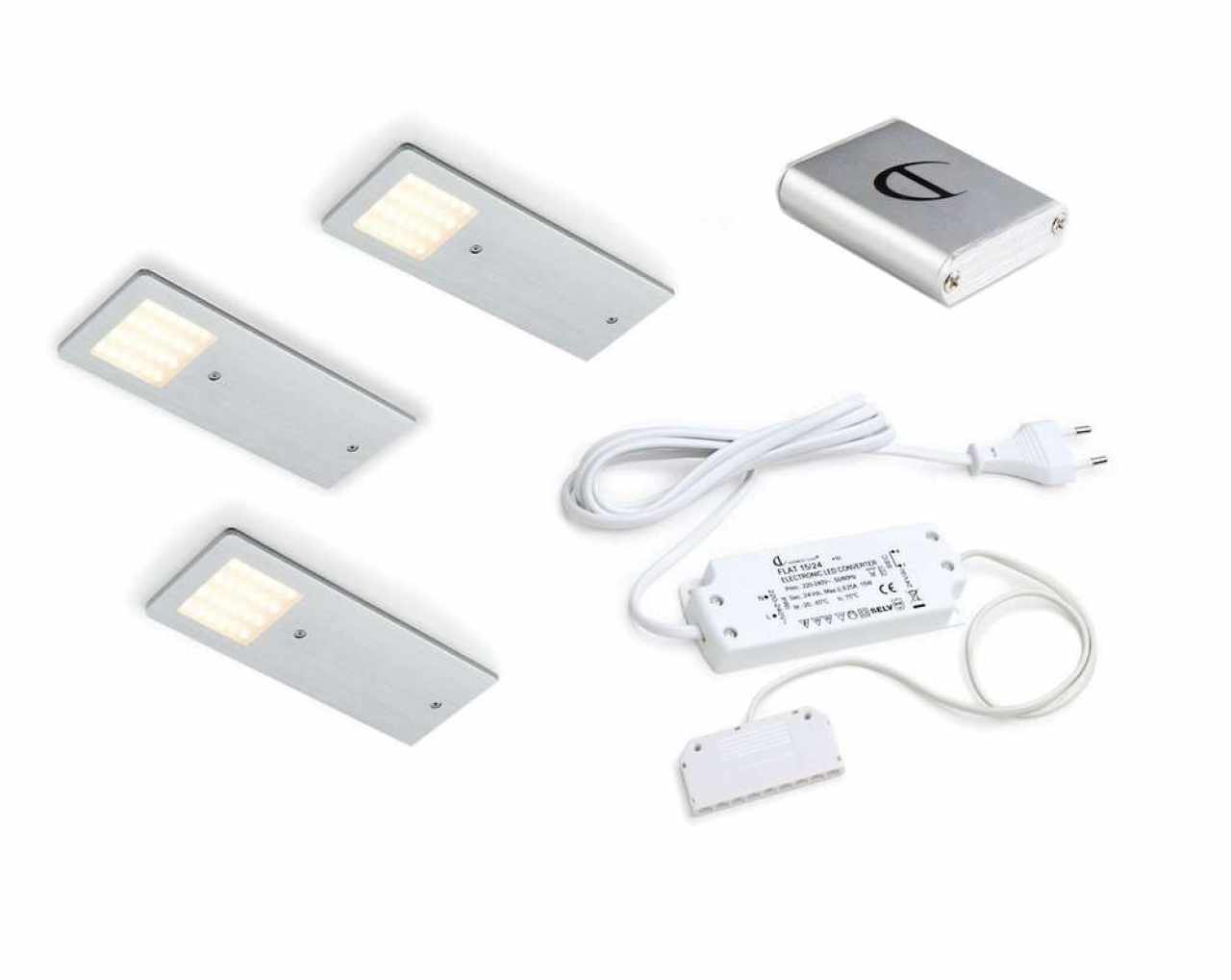 HKT, LED Astrale, 3-as szett, meleg-fehér ( 3 lámpa + trafó) kapcsolóval