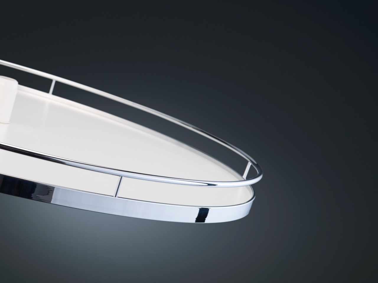 Kesseböhmer Revo 90° tálca szett 800mm ARENAplus classic Chrome/Icewhite 2 polcos
