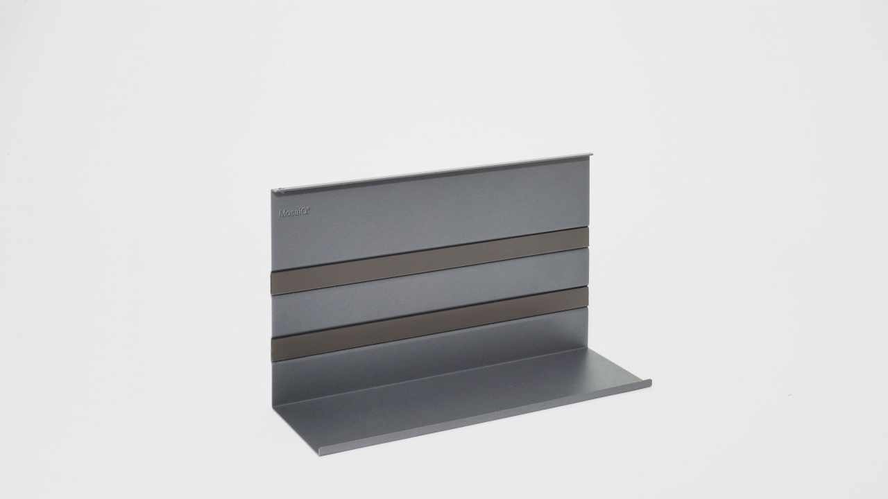 Kesseböhmer Linero MosaiQ univerzális polc, grafit fekete 350x110x200mm