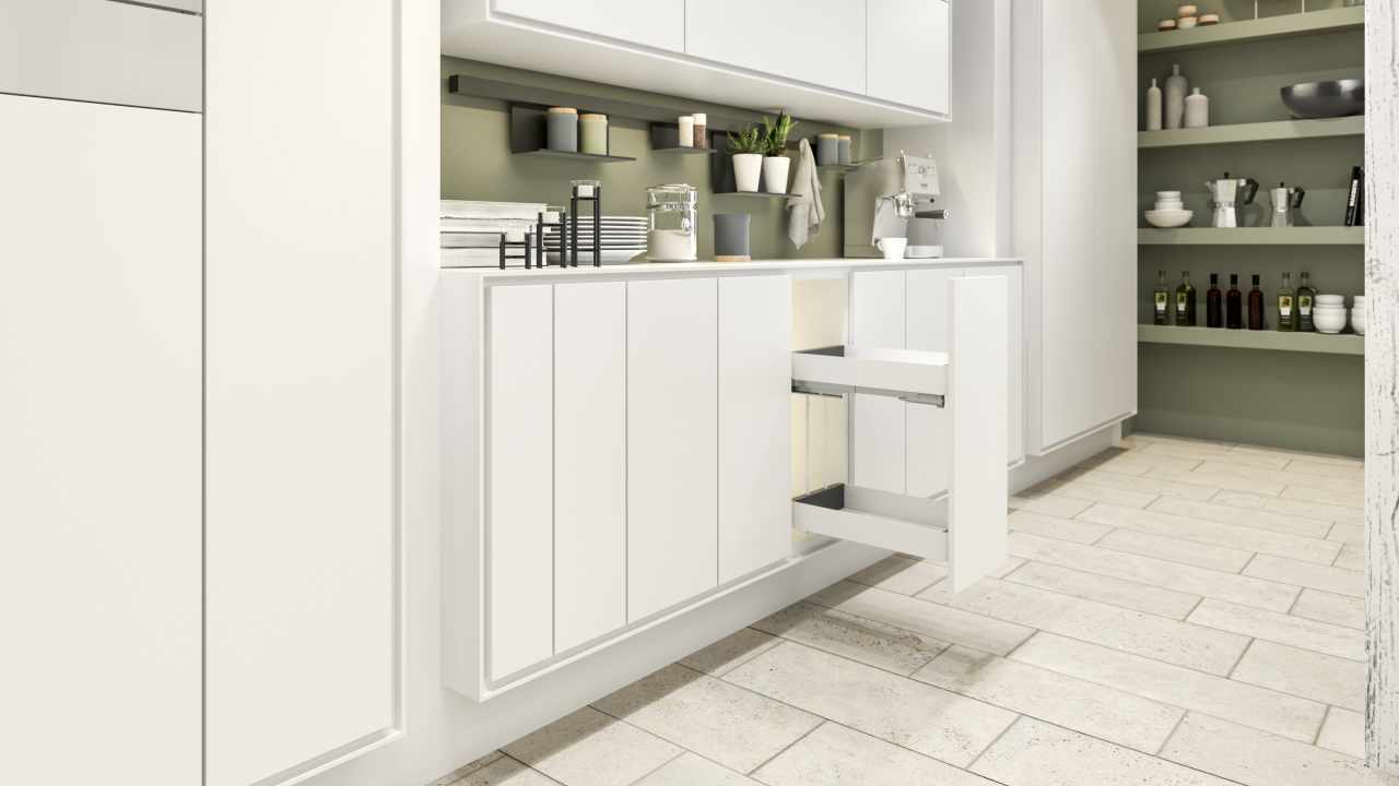 Kesseböhmer K-Line Base vasalat szett 200mm tálcával icewhite