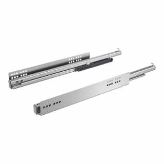Hettich Atira Quadro V6+ Teljes kihúzású sín beépített csillapítással, Integrált Push to open fióknyitó rendszerrel, terhelhetőség 50kg-ig, 620 mm jobb+bal #1