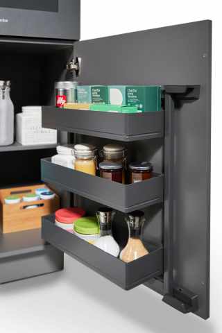 Kesseböhmer TANDEM side komplett szett 600/600mm ARENAplus pure-Anthracite #2