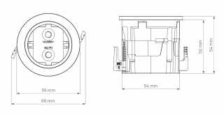 HKT EVOline One dugalj 1x230V fekete #2