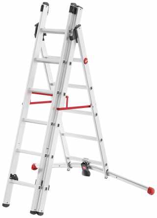 HAILO S100 ProfiLOT széthúzható létra 2x6+1x5 lépcsős #3