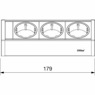 HKT EVOline V-Dock dugalj, 3x230V, fekete #4