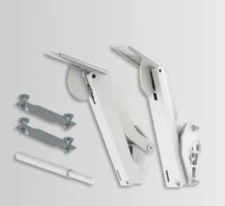 Kesseböhmer FREEspace pto B típusú felnyíló vasalat nickel/white #1