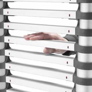 HAILO T80 FlexLine teleszkópos biztonsági létra alumíniumból 9 lépcsős #2