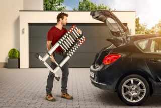 HAILO T80 FlexLine teleszkópos biztonsági létra alumíniumból 9 lépcsős #4