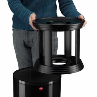 HAILO ProfiLine Safe Plus XL kombinált hulladékgyűjtő tűzzáró peremmel és hamutartóval fekete #2