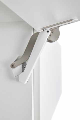 Kesseböhmer FREEspace pto D típusú felnyíló vasalat nickel/white VE:25 #2