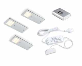 HKT, LED Astrale, 3-as szett, meleg-fehér  ( 3 lámpa + trafó) kapcsolóval #1