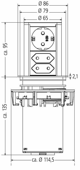 Bachmann ELEVATOR 1*230V, 2db eur dugalj #4