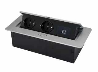 HKT Alfrik 11 dugalj aluminium 2x230V+2USB #1
