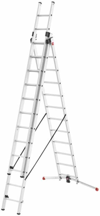 HAILO S100 ProfiLOT széthúzható létra 3x12 lépcsős #1