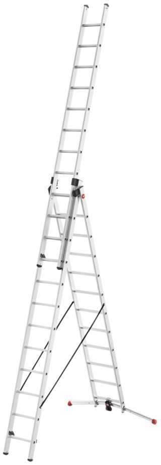 HAILO S100 ProfiLOT széthúzható létra 3x12 lépcsős #3