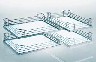 Kesseböhmer MagicCorner tálca szett 4 db ARENAplus classic chrome/Icewhite #2