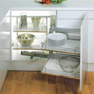 Kesseböhmer MagicCorner tálca szett 4 db ARENAplus classic chrome/Icewhite #3