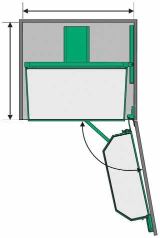 Kesseböhmer TANDEM komplett szett 450/1700mm ARENAplus Style Anthracite #4