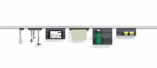Kesseböhmer Linero MosaiQ alsó polc, grafit, 350x110x140mm #2