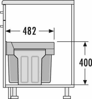Hailo AS Tandem 15/15 sötétszürke #2