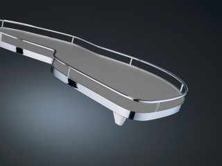 Kesseböhmer LeMans II 400mm jobbos ARENAplus classic-Chrome/Grey #1