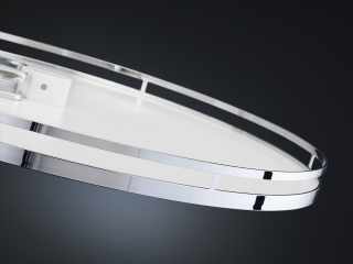 Kesseböhmer Revo 90° tálca szett 900mmARENAplus style Chrome/Icewhite  2 polcos #1