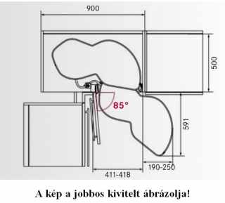 Kesseböhmer LeMans II 450mm balos ARENAplus pure silver/grey #3