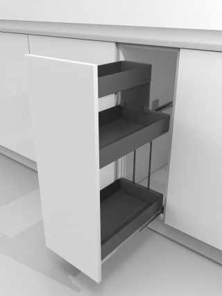 Kesseböhmer K-Line Base vasalat szett 200mm tálcával anthracite #2