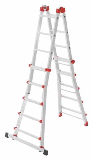 HAILO M80 többfunkciós állítható alumínium létra 4x5 lépcsős #1