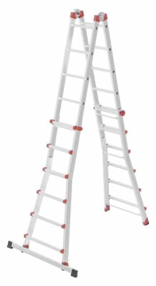 HAILO M80 többfunkciós állítható alumínium létra 4x6 lépcsős #1
