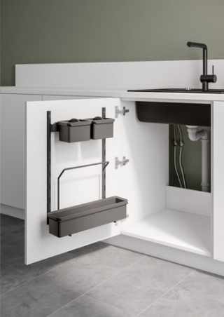 Kesseböhmer K-Line Side 2 tárolórekesz sínnel anthracite #2