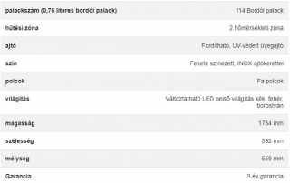 Dunavox Glance-114 borhűtő, inox #3