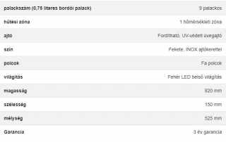 Dunavox Flow-9 borhűtő, fekete #2