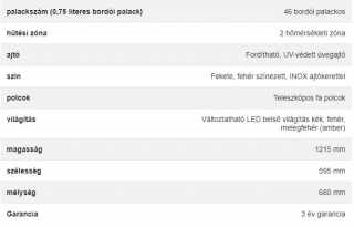 Dunavox Grande-58 borhűtő, fekete #3