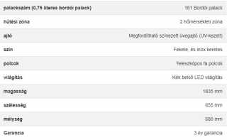 Dunavox Grande-181 borhűtő, inox #3