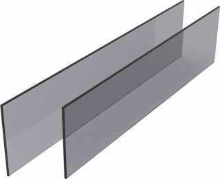 Kesseböhmer CONERO edzett szürke biztonsági üveg kihúzható belső fiókhoz 168 H / Korpusz belső szélesség: 534-594 mm #1
