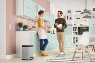 HAILO Öko uno Plus M pedálos hulladékgyűjtő szürke #4