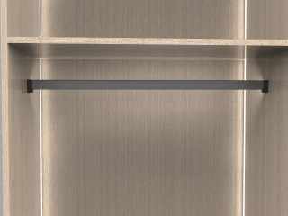 Kesseböhmer CONERO ruhatartó sín LED előkészítéssel 1220 mm fekete #2