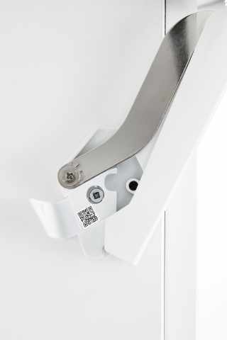 Kesseböhmer FREEspace D típusú felnyíló vasalat white/nickel SA #2