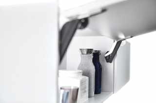 Kesseböhmer FREEspace D típusú felnyíló vasalat anthracite/nickel SA #2