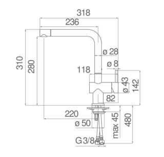NOBILI LIVE forgatható csaptelep króm (akciós) #3