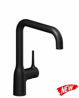 NOBILI MANIA -U alakú forgatható csaptelep matt fekete #1