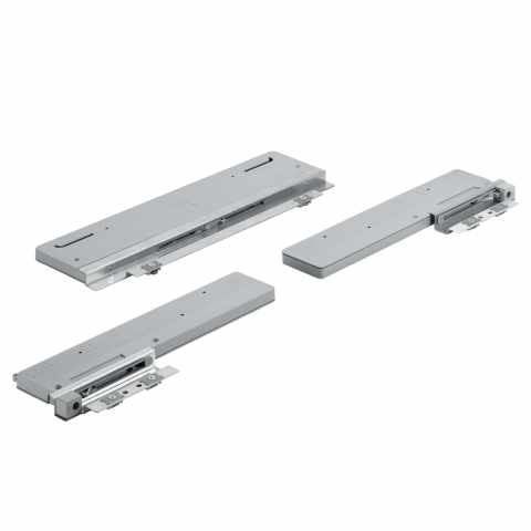 Hettich Topline L tolóajtó rendszerhez Silent System csillapítás, 3 ajtós kivitel, max súly 50 kg.