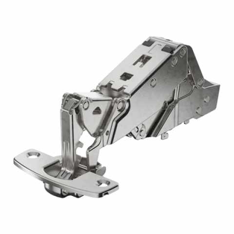 Hettich SENSYS 165° nyitásszögű félig ráütődő pánt,nullás átnyúlással, Integrált  Silent System rendszerrel, önzáró funkcióval (Sensys 8657i), TB 45