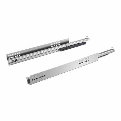 Hettich Atira Quadro V6 Teljes kihúzású sín beépített csillapítással, Integrált Push to open fióknyitó rendszerrel, terhelhetőség 30kg-ig, 260 mm jobb+bal