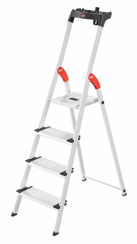 HAILO L80 Comfortline összecsukható aluminium létra 4 lépcsős