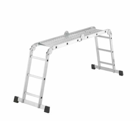 HAILO M60 Univerzális létra fémplatóval 4x3 lépcsős