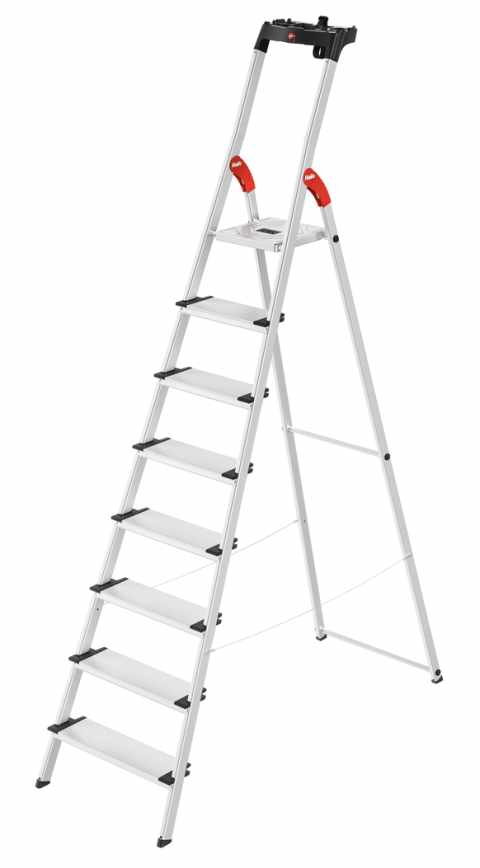 HAILO L80 Comfortline összecsukható aluminium létra 8 lépcsős