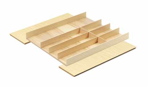 Kesseböhmer Fineline LiniQ evőeszköz betét 500-600x500-as fiókba világos tölgy